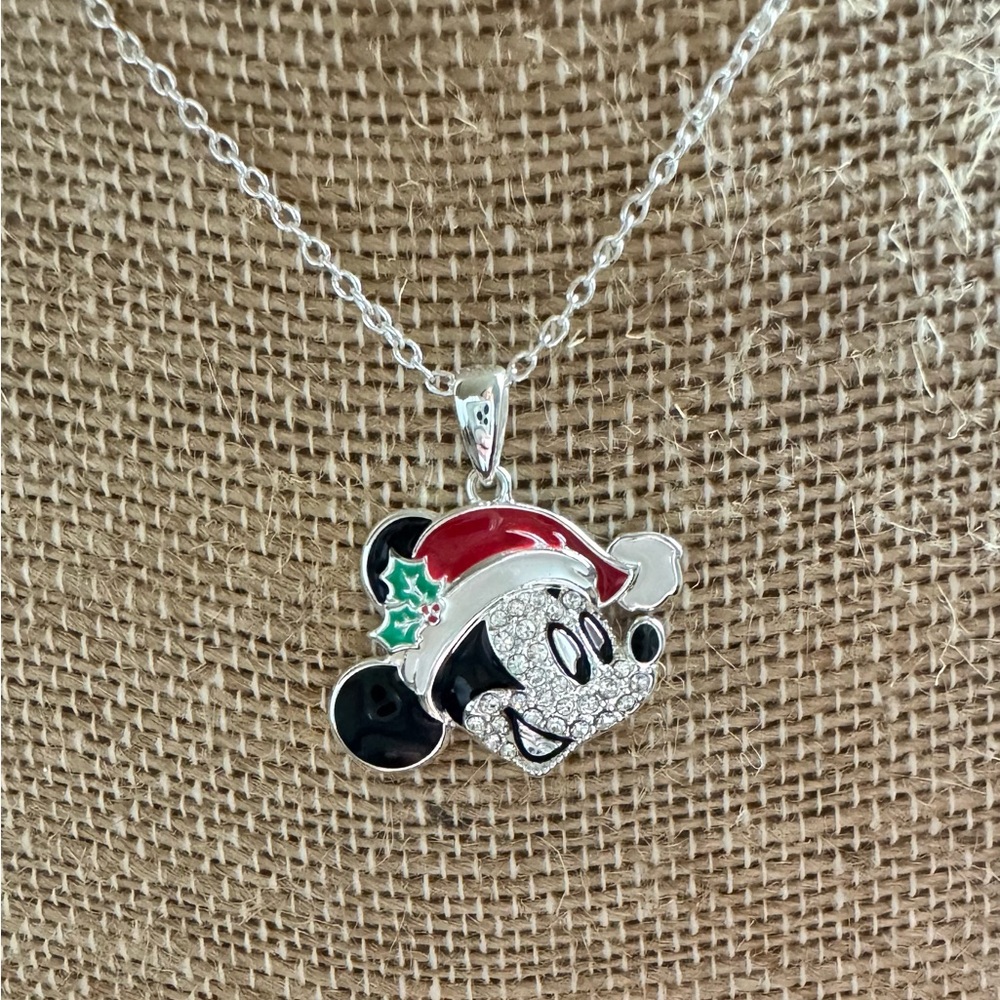 Disney Mickey Mouse Christmas necklace celebrating 90 years of Mickey